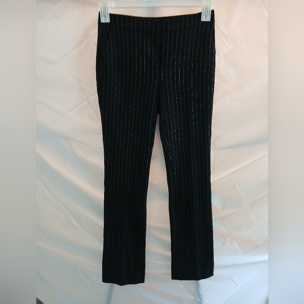 Black Pinstripe Women's Trousers